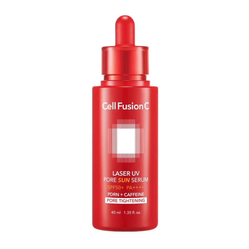 Cell Fusion C Laser UV Pore Sun Serum SPF50+ PA++++ poras mažinantis serumas su apsauga nuo saulės 40 ml