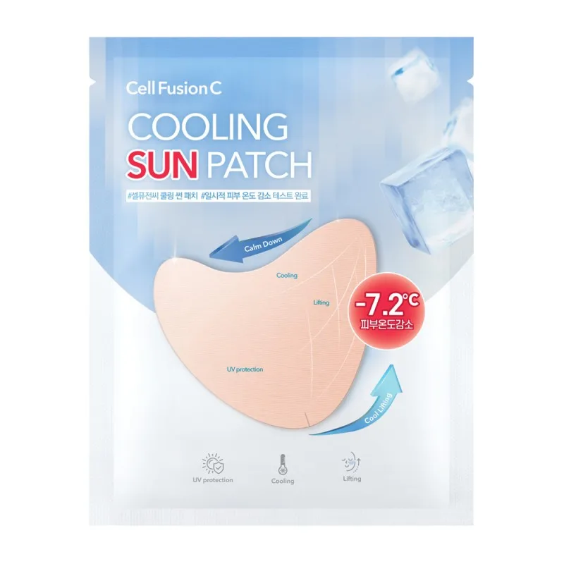 Cell Fusion C Cooling Sun Patch vėsinantys hidrogeliniai pleistrai po akimis su apsauga nuo saulės 4,5 g x 4 vnt