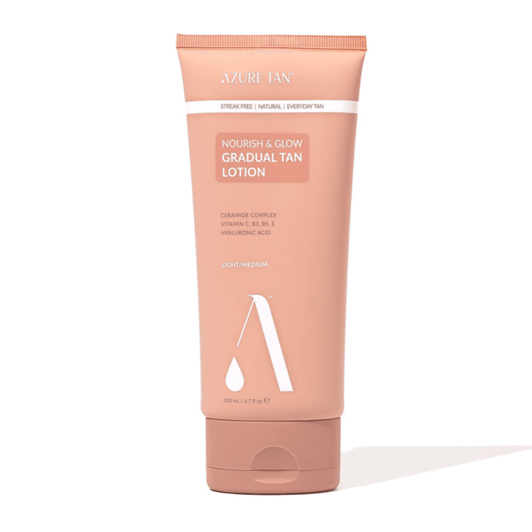 Azure Tan Nourish and Glow šviesus/vidutinis savaiminio įdegio losjonas 200 ml